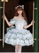 Puff Rose Series Princess Fluffy Ruffled Ballet Style Doll Sense Sweet Lolita Bowknot Tail Puff Sleeves Dress OP