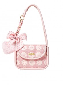 Miffy Bunny Sweet Girl Daily Versatile Soft Cute Macaron Romantic Love Bowknot Pendant Kawaii Fashion Armpit Bag