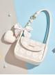 Miffy Bunny Sweet Girl Daily Versatile Soft Cute Macaron Romantic Love Bowknot Pendant Kawaii Fashion Armpit Bag