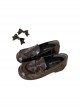 College Style Daily Basic Commute Glossy Round Toe Bowknot Patent Leather School Lolita JK Uniform Shoes