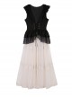 Rose Specimen Series Rose Princess Elegant Palace Style Black White Classic Lolita Sleeveless Dress Shirt Coat Dress Full Set