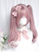 Sweetie Pie Series Daily Purple Pink Cute Girl Twin Ponytails Sweet Lolita Flat Bangs Micro Roll Full Head Wig