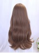 Caramel Cocoa Series Brown Daily Young Energetic Flat Bangs Twin Meatball Head Braiding Hair Sweet Lolita Full Head Wig