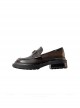 Sunset Coaster Series British College Style Ouji Fashion Commute Versatile Cute Retro Square Toe Formal Leather Loafers Shoes