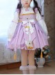 Light Purple Chinese Knot Antiquity Bunny Han Element Tang Style Junior Sister Sweet Lolita Kid Lantern Sleeves Dress