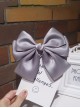 Versatile Temperament Delicate Satin Socialite Princess Style Sweet Lolita Handmade Big Bowknot Hairpin