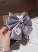 Versatile Temperament Delicate Satin Socialite Princess Style Sweet Lolita Handmade Big Bowknot Hairpin