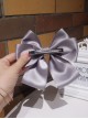 Versatile Temperament Delicate Satin Socialite Princess Style Sweet Lolita Handmade Big Bowknot Hairpin