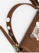 Cowboy Series Stylish Retro Girly Denim Button Patch Shoulder Tassel Crossbody Armpit Bag Kawaii Fashion Handbag
