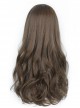 Daily Commute Versatile Fluffy Large Wavy Cute Flat Bangs Long Curly Hair Classic Lolita Full Head Wig