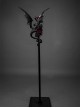 Gorgeous Noble Elegant Rights Power Ruby Rose Dark Gothic Lolita Demon Western Black Dragon Long Staff