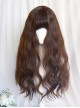 Shepherd Girl Series Soft Elegant Versatile Fluffy Wool Curly Air Flat Bangs Corn Perm Classic Lolita Full Head Wig