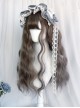 Shepherd Girl Series Soft Elegant Versatile Fluffy Wool Curly Air Flat Bangs Corn Perm Classic Lolita Full Head Wig