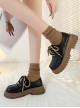 Versatile British Soft Bottom Forest Style Contrast Color Shoelaces Retro Round Toe School Lolita Mary Jane Platform Shoes