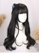 Princess Style Natural Cute Air Bangs Daily Versatile Commute Long Curly Hair Sweet Lolita Full Head Wig