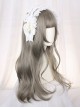Princess Style Natural Cute Air Bangs Daily Versatile Commute Long Curly Hair Sweet Lolita Full Head Wig