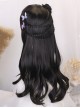 Princess Style Natural Cute Air Bangs Daily Versatile Commute Long Curly Hair Sweet Lolita Full Head Wig