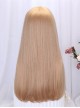 Japanese Style Princess Cut Naturally Daily Commute Versatile Long Straight Hair Classic Lolita Full Head Wig