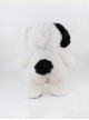 Pirate Puppy Series Black Loving Heart White Good Night Comfortable Doll Sleeping Pillow Cute Plush Toy