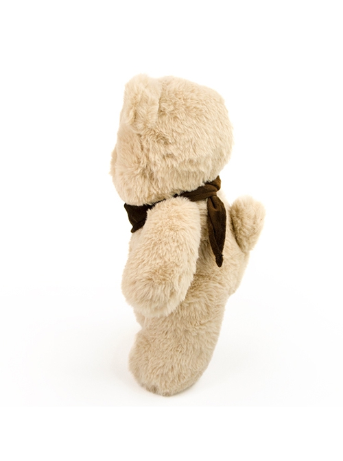 Light Brown Cute Little Bear Plush Doll Ornament Comfort Pillow Cotton Saliva Towel Gift Kawaii Toy