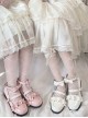 Merulu Series Japanese Style Daily Versatile Lace Ruffles Flower Trim Bowknot Girl Cute Sweet Lolita Shoes