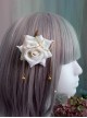 Anime Two Dimensional Cosplay Elegant Exquisite Versatile Golden Chain Pendant Classic Lolita Rose Hairpin