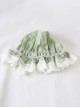 Solid Color Simple Daily Lace Ruffles Cute Sweet Lolita Girly Heart Baby Nightcap Cotton Hat