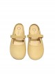 French Fairy Style Round Head Daily Versatile Kawaii Fashion Soft Flat Soles Gentle Mules Semi Slippers