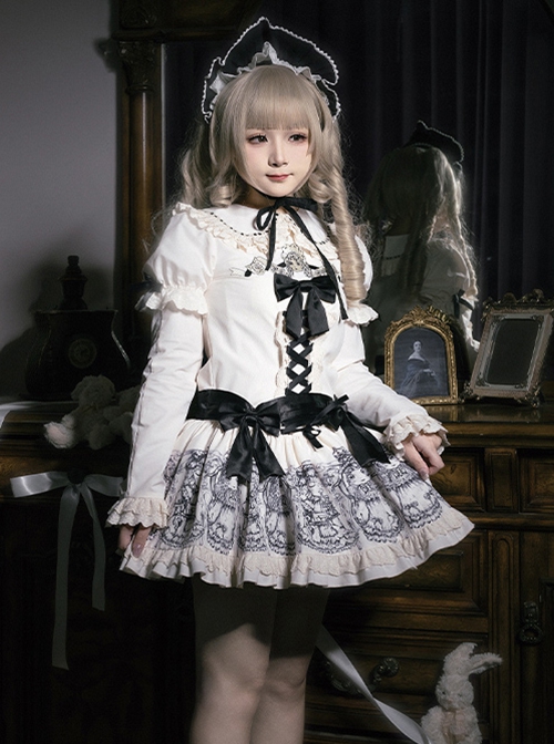 Night Of Dolls Series Ruffles Apricot Retro Multifunctional Versatile Sweet Lolita Decorative Sleeves