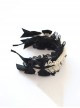 Doll Sense Elegant Antique Lace Ruffles Bowknot Versatile Daily Accessory Classic Lolita Handmade Hairband