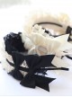 Doll Sense Elegant Antique Lace Ruffles Bowknot Versatile Daily Accessory Classic Lolita Handmade Hairband