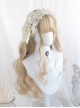 Midsummer Series Noble Elegant Refined Sweet Creamy Golden Long Curly Hair Classic Lolita Full Head Wig