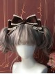 Summer Tea Party Series Steady Deep Color Gorgeous Retro Doll Sense Lace Sweet Lolita Bowknot Hairpin