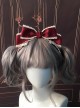 Summer Tea Party Series Steady Deep Color Gorgeous Retro Doll Sense Lace Sweet Lolita Bowknot Hairpin