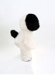 Soft Cute Overalls Black White Dog Border Collie Kawaii Fashion Heartwarming Gift Sleeping Companion Plush Puppy Doll