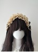 Elegant Exquisite Versatile Double Layer Lace Ruffles Doll Sense Classic Lolita Vintage Wide Headband