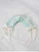 Japanese Style Fresh Mint Green Versatile Cute Daily Simple Basical Lace Bowknot Sweet Lolita Headband