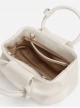 Elegant Low Saturation Daily Commute Ring Handle White Pearl Classic Lolita Crossbody Soft Cloud Handbag