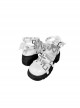 Goth Girl Series Punk Style Y2K Devil Wings Contrast Color Cross Round Head Studded Gothic Lolita High Heels Thick Sole Shoes