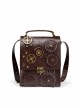 Steampunk Brown Vintage Gear Element Bronze Alloy High Capacity Multifunctional Flip Cover Shoulder Crossbody Handbag