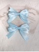 Versatile Daily Retro Classic Girly Sense Large Ribbon Satin Bowknot Sweet Lolita Double Ponytail Hairpin