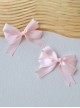 Versatile Daily Retro Classic Girly Sense Large Ribbon Satin Bowknot Sweet Lolita Double Ponytail Hairpin