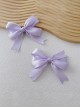 Versatile Daily Retro Classic Girly Sense Large Ribbon Satin Bowknot Sweet Lolita Double Ponytail Hairpin