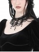 Gothic Style Multi Layered Retro Gorgeous Sexy Tassel Clavicle Chain Black Pendant Necklace