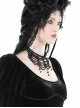 Gothic Style Multi Layered Retro Gorgeous Sexy Tassel Clavicle Chain Black Pendant Necklace