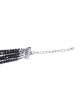 Gothic Style Multi Layered Retro Gorgeous Sexy Tassel Clavicle Chain Black Pendant Necklace