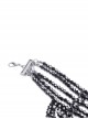 Gothic Style Multi Layered Retro Gorgeous Sexy Tassel Clavicle Chain Black Pendant Necklace