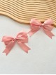 Cute Retro Showa Period Versatile Daily Handmade Large Ribbon Satin Bowknot Sweet Lolita Double Ponytail Hairpin