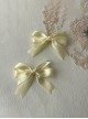 Cute Retro Showa Period Versatile Daily Handmade Large Ribbon Satin Bowknot Sweet Lolita Double Ponytail Hairpin