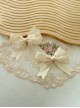 Cute Retro Showa Period Versatile Daily Handmade Large Ribbon Satin Bowknot Sweet Lolita Double Ponytail Hairpin